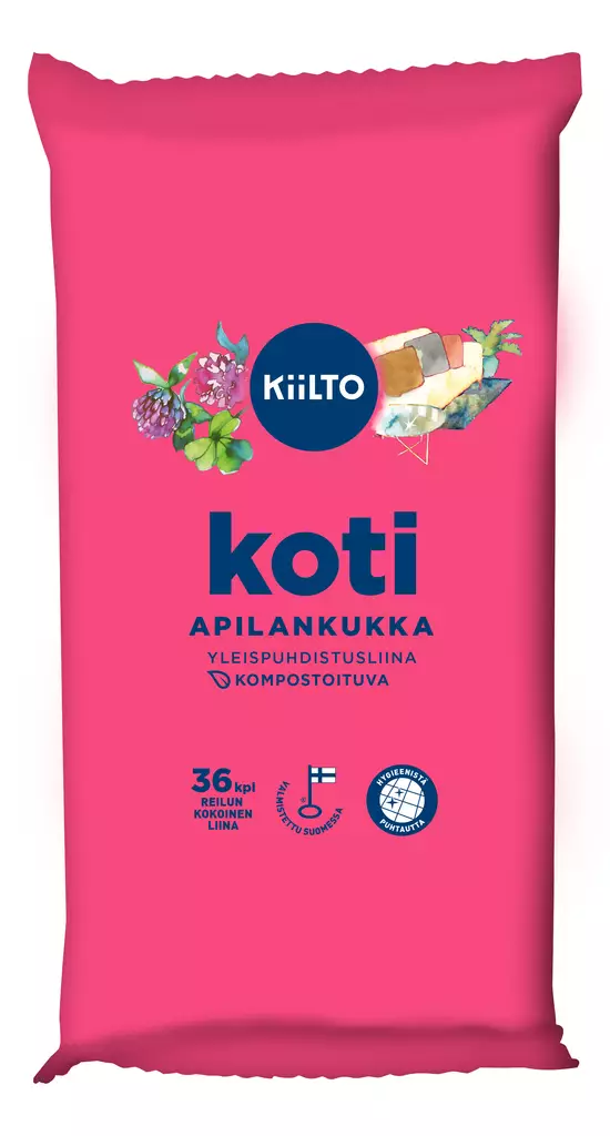 KIILTO PUHDISTUSLIINA 36KPL APILANKUKKA - Yleispuhdistusaineet - 6417964576788 - 1