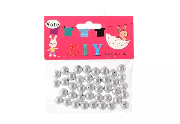 Kapel Heijastava helmi 10 mm 40 kpl valkoinen - Tee-se-itse DIY - 6410416086408 - 1