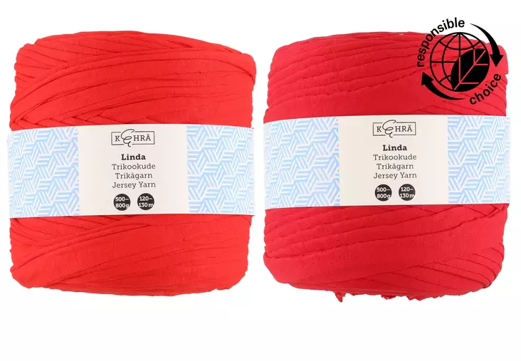Kehrä Trikookude Linda punainen - Käsityölangat - 6410412931368 - 1