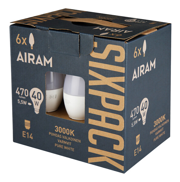 Led 470 lm E14 6-pack - Lamput ja polttimot - 6435200260758 - 1