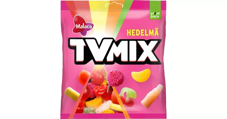 MALACO TV MIX HEDELMÄ 340G - Makeispussit, -patukat ja tikkarit - 6420256016688 - 1