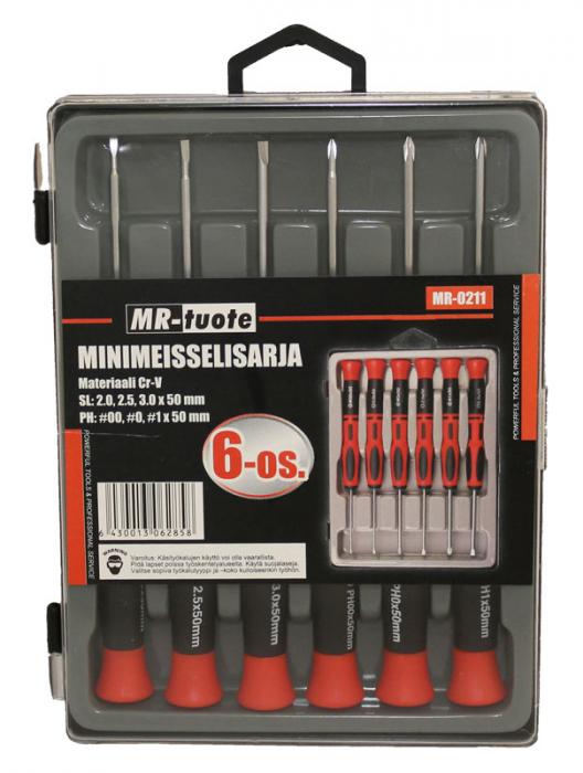 MINIMEISSELISARJA 6-OS. - Työkalusarjat - 6430013062858 - 1
