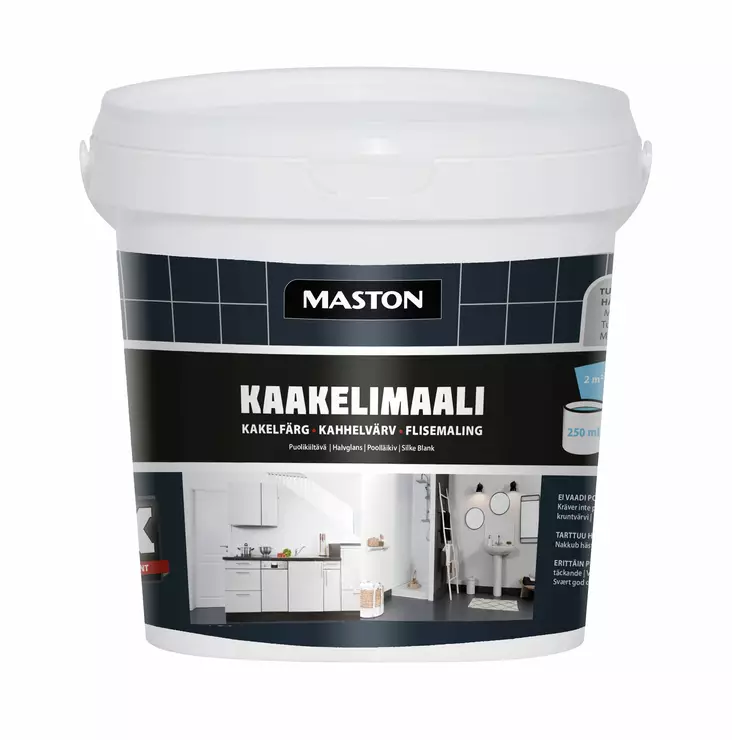 Maali 2K Kaakeli Tummanharmaa 250ml - Sisämaalit - 6412490043698 - 1
