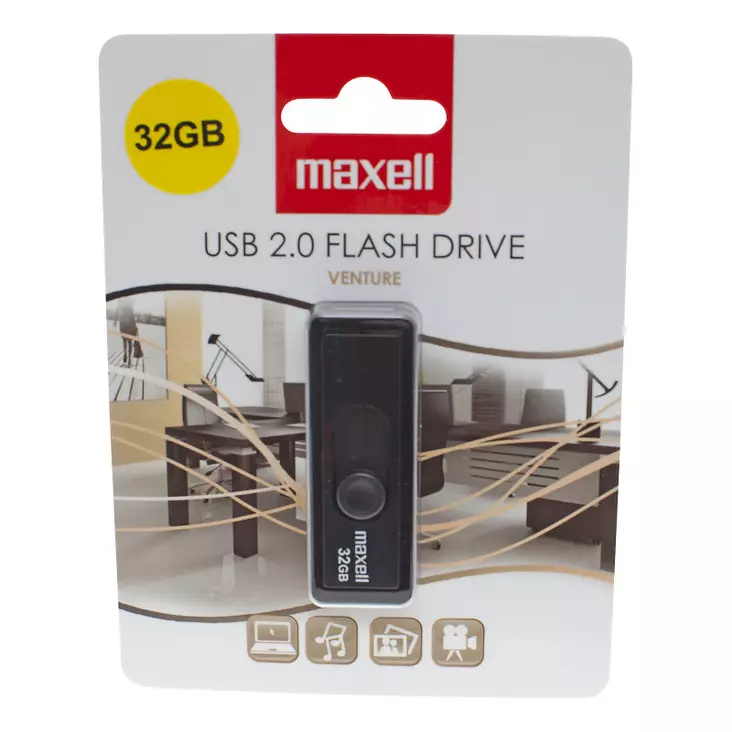 Maxell USB 32GB VENTURE - Tallennusvälineet - 4902580723408 - 1