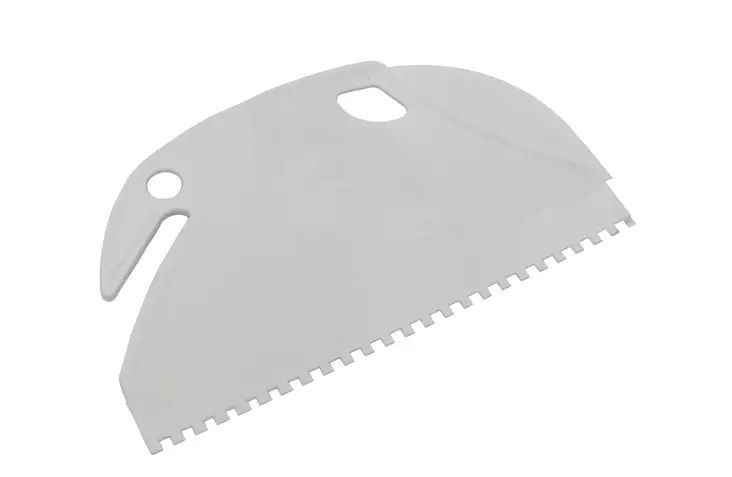 Muovikampa 215 mm :liima / laasti,4x4 mm - Laatoitustyökalut - 6418378501618 - 1