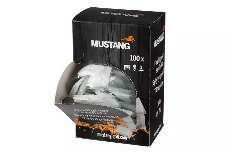 Mustang Sytytyspalapussi hajuton 100kpl - Sytytystarvikkeet - 6410416266558 - 1