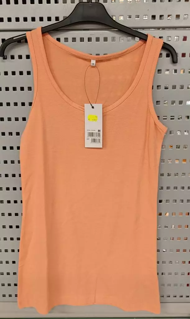 Naisten toppi Basic Mix L peach - Naisten hihattomat paidat ja topit - 6419285539848 - 1