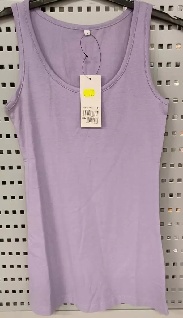 Naisten toppi Basic Mix S lavender - Naisten hihattomat paidat ja topit - 6419285542848 - 1