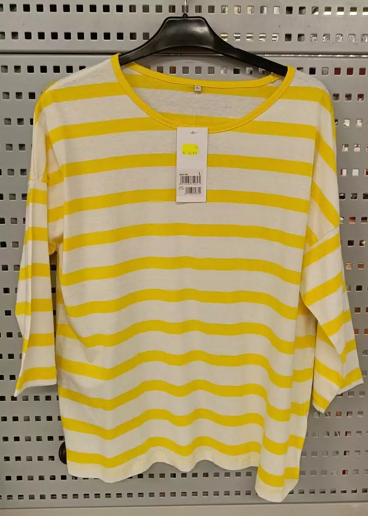 Naisten trikoopaita Box 2XL yellow - Naisten pitkähihaiset paidat ja tunikat - 6419285360848 - 1