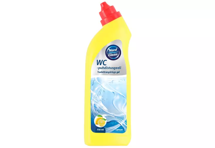 Nord Clean WC-puhdistusaine Sitruuna FI-SV-EN 750 ml - WC:n puhdistus ja putkenavaajat - 6430054740098 - 1