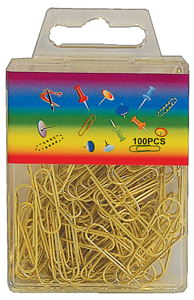 PAPERILIITIN MESSINKI 100 KPL - Paperiliittimet - 6420616792818 - 1