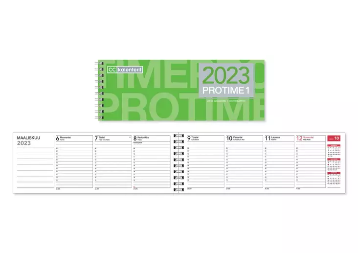PÖYTÄKALENTERI 2023 PROTIME ECO - Kalenterit - 6418787025668 - 1