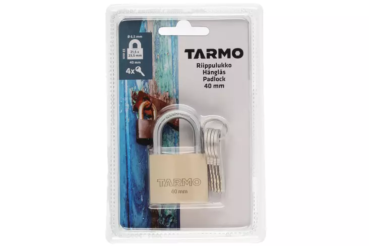 RIIPPULUKKO MESSINKI 40 mm - Riippulukot - 6410413170148 - 1