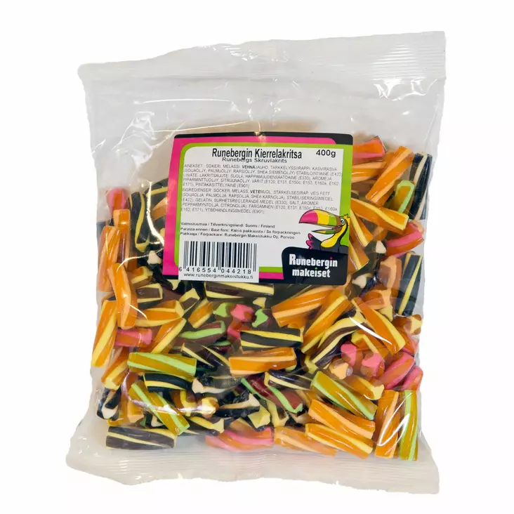 RUNEBERG KIERRELAKU 400G - Makeispussit, -patukat ja tikkarit - 6416554044218 - 1