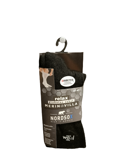 Relax diabetessukat merinovillasta 41-43 - Miesten sukat - 6438159061988 - 1