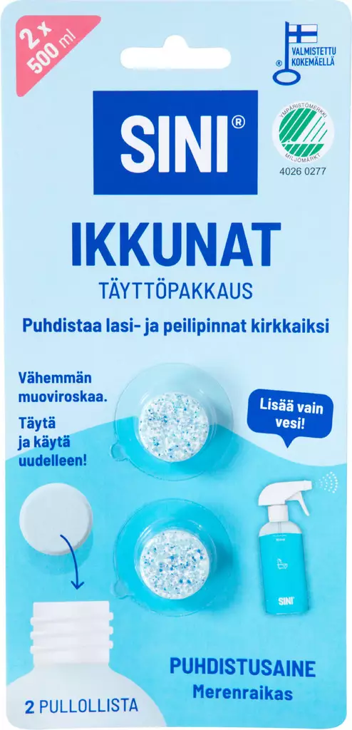 SINI IKKUNA TÄYTTÖPAKKAUS - Yleispuhdistusaineet - 6423800070068 - 1