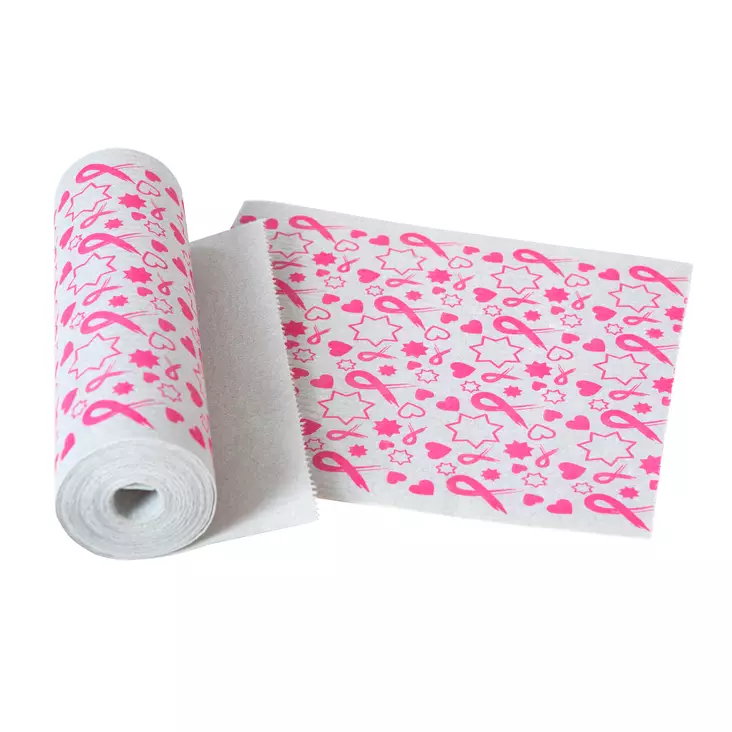 SINI TALOUSLIINA RULLA 4M ROOSA NAUHA - Siivousliinat ja -sienet - 6423800033858 - 1