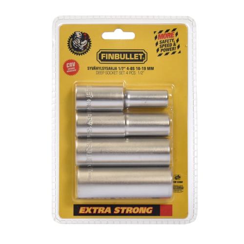 SYVÄHYLSYSARJA 1/2 4-OS 10-19MM - Hylsyavainsarjat - 6430017703948 - 1