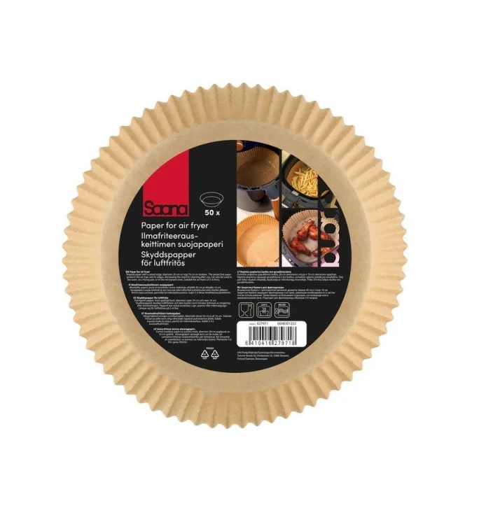 Saana Suojapaperi ilmafriteerauskeittimeen 50 kpl - Leivinpaperit ja kelmut - 6410416279718 - 1