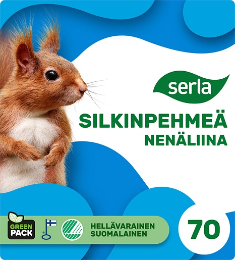 Serla nenäliina 70 kpl Silkinpehmeä - Nenäliinat - 6414301010998 - 1