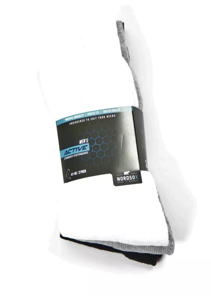 Sporttisukat 3 paria 41-45 - Miesten sukat - 6438159026598 - 1