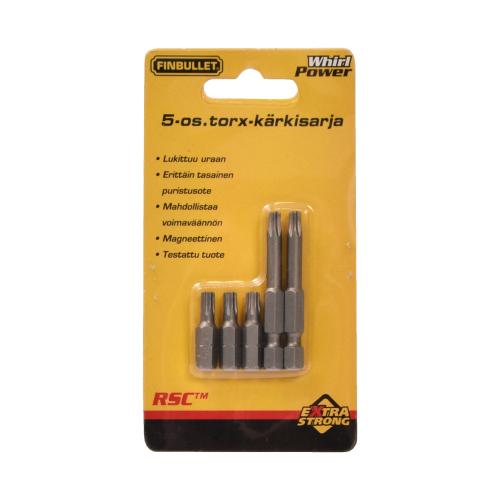 TORX KÄRKISARJA T25 5-OS. - Ruuvauskärjet - 6438150007008 - 1