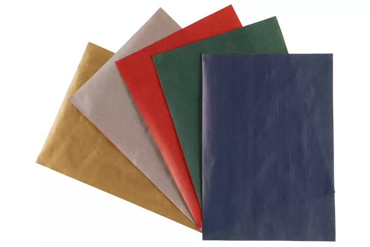 Winteria Joulupaperi Kraft 70 cm x 5 m yksivärinen lajitelma - Paketointitarvikkeet - 6410416013008 - 1