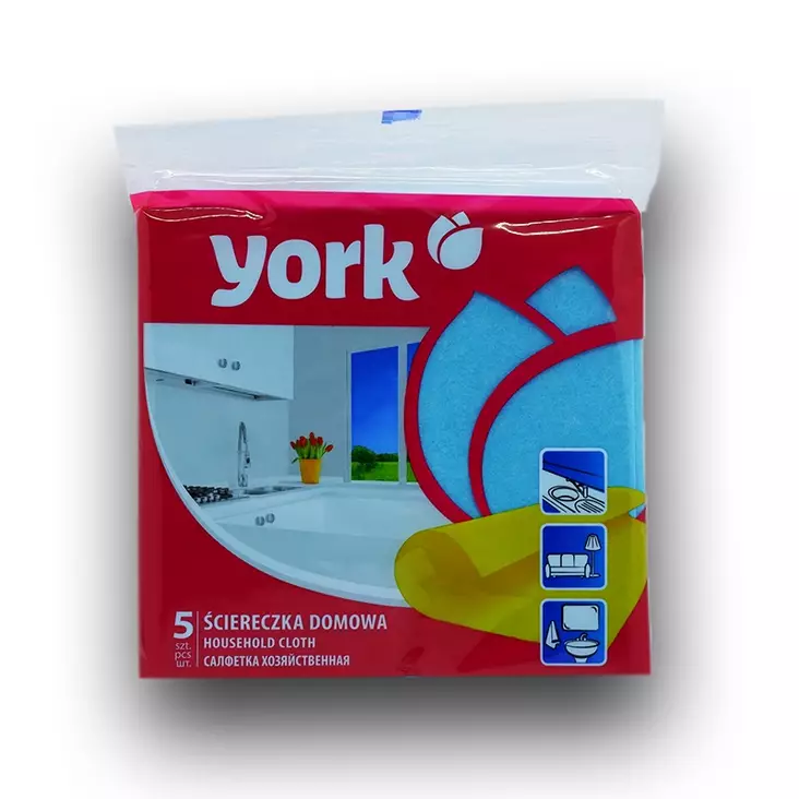YORK YLEISLIINA 5KPL / PKT - Siivousliinat ja -sienet - 5903355000068 - 1