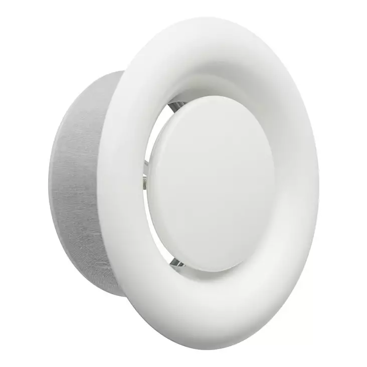 Poistoventtiili 100mm valkoinen - Rakennuksen ilmanvaihto - 4750492000588 - 1