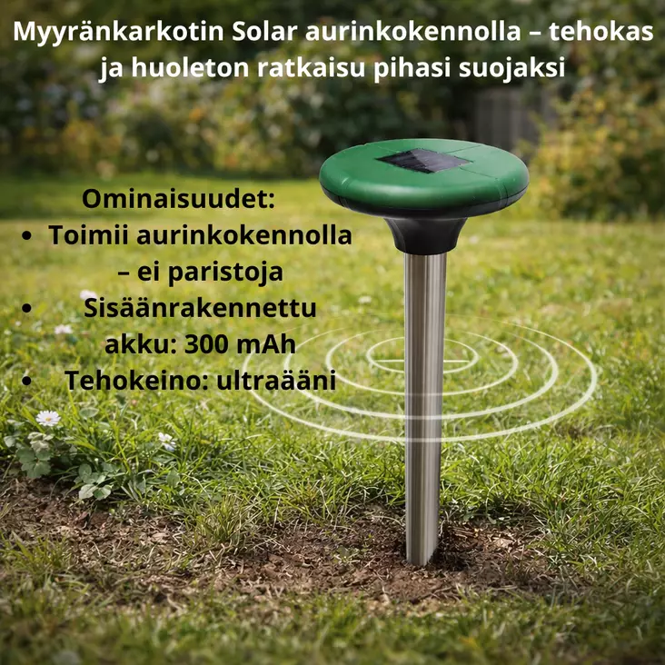 Myyränkarkotin Solar - Tuhoeläinten karkottimet ja pelottimet - 6438168096148 - 1