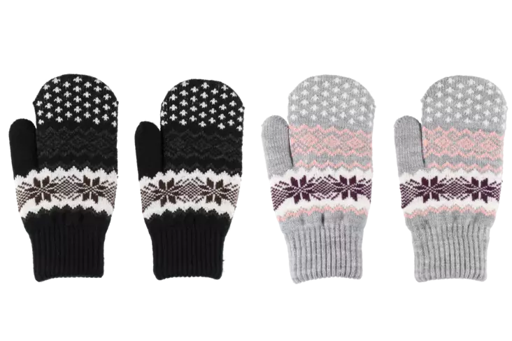 Acces Lapaset Tähti harmaa - Naisten käsineet - 6410416389028 - 1