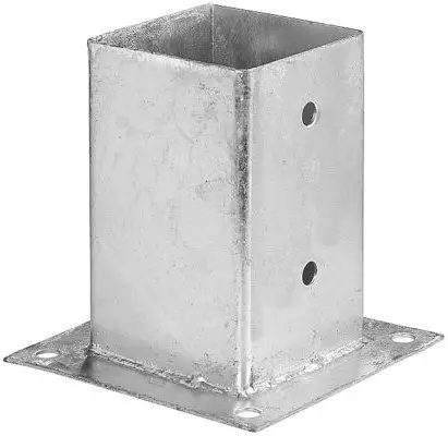 Aitatolpan pohjalevy 100x100-150mm - Aitatolpan jalat - 6438168038018 - 1