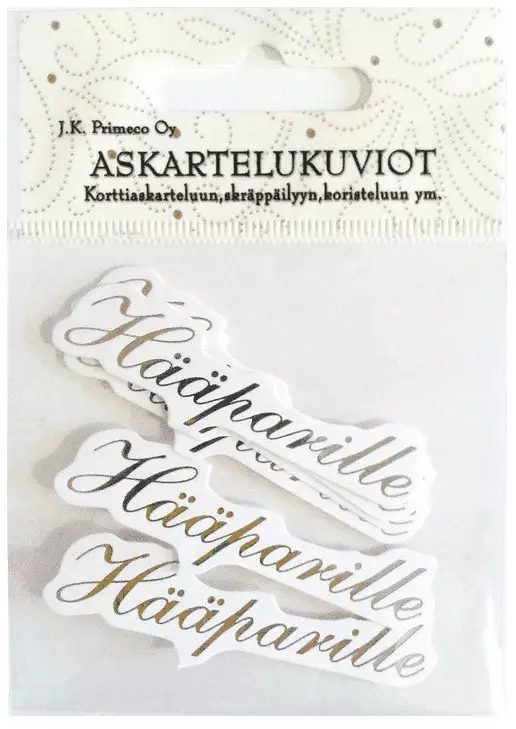 ASKARTELUKUVIO HÄÄPARILLE kulta - Tee-se-itse DIY - 6417715017768 - 1