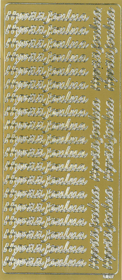 ÄV-TARRA HYVÄÄ JOULUA KULTA - Tee-se-itse DIY - 6417715098538 - 1