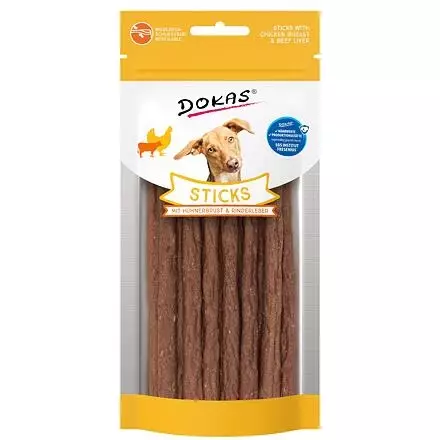 Dokas Herkkutikut Kananrinta-naudanmaksa - Koiran makupalat - 4251276205798 - 1