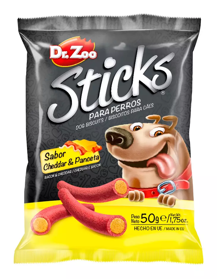Dr. Zoo Sticks Bacon / Cheddar - Koiran makupalat - 7798182082558 - 1
