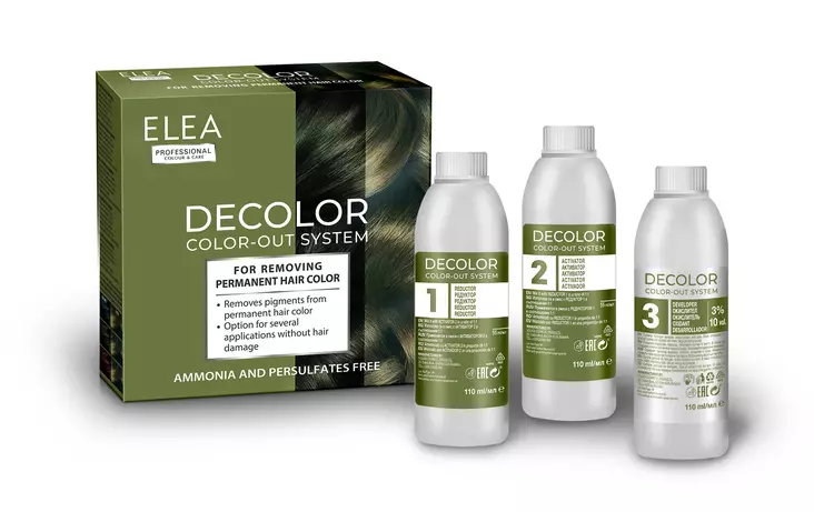 ELEA COLOR OUT SYSTEM KESTOVÄRIN POISTO - Hiusvärit - 3800708382548 - 1