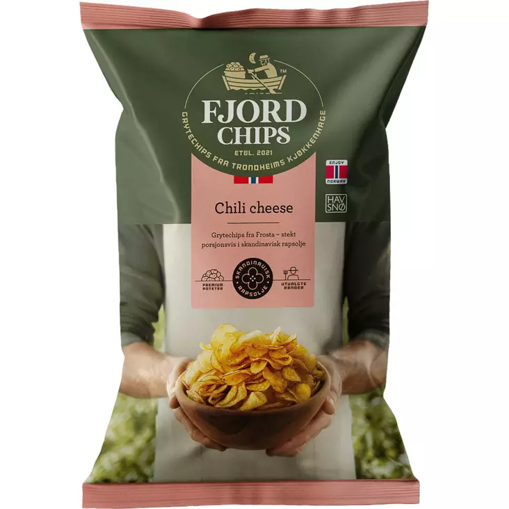 FjordChips perunalastu chili-juusto - Sipsit - 7073298000178 - 1
