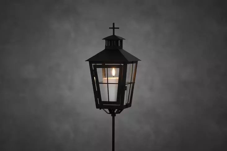 Hautalyhty 3D LED-kynttilällä - Hautalyhdyt - 6410416562988 - 1