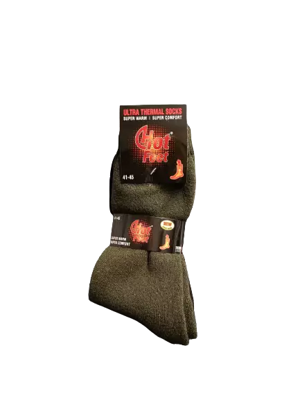 Hot Feet lämpösukat 2 paria 41-45 - Miesten sukat - 6438159776158 - 2