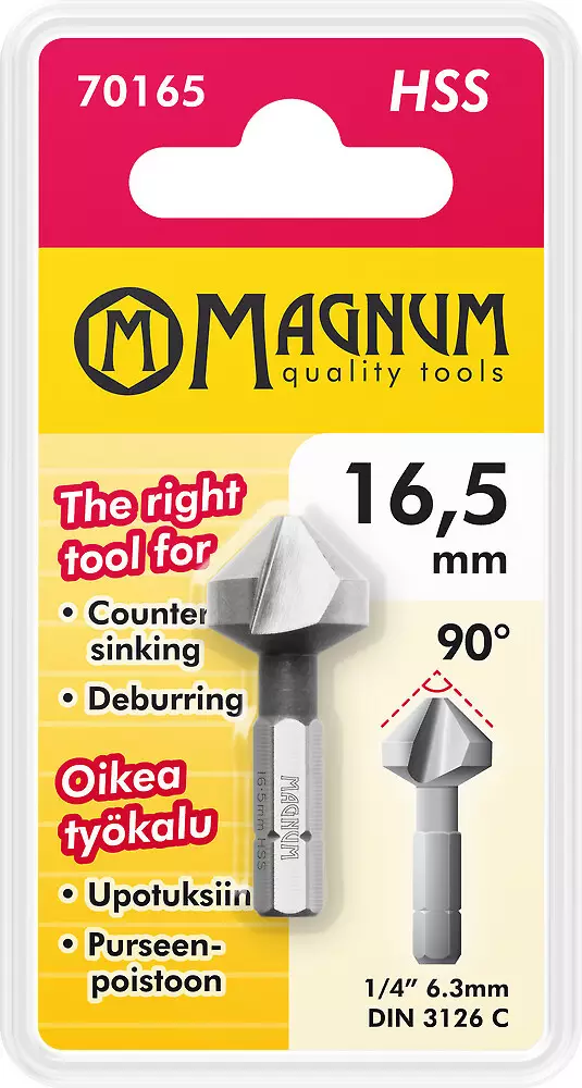 Kärkiupotin 1/4" 16,5mm - Senkkausterät - 6418868701658 - 1