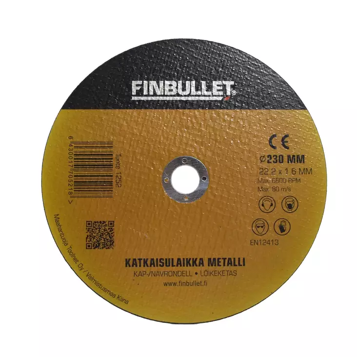 KATKAISULAIKKA METALLILLE 230X1,6X22,2 - Katkaisulaikat - 6430017705218 - 1