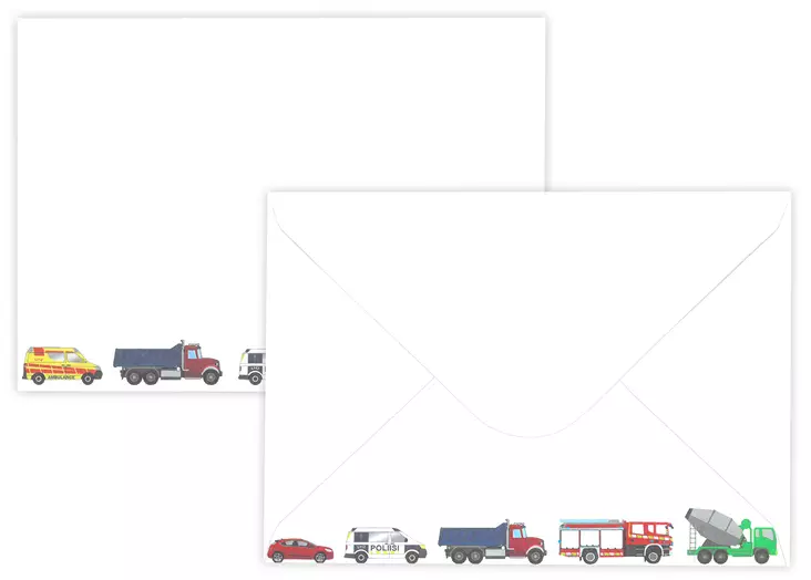 Kirjekuori C6 Autot 10kpl - Tee-se-itse DIY - 6417715077038 - 1