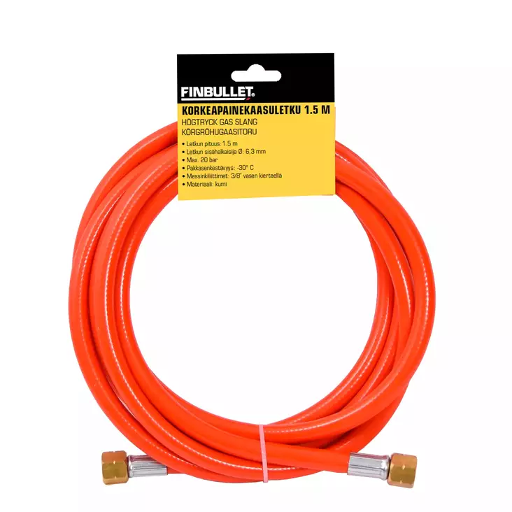 KORKEAPAINEKAASULETKU 1.5M - Kuumailmapuhaltimet ja tohot - 6438152021798 - 1