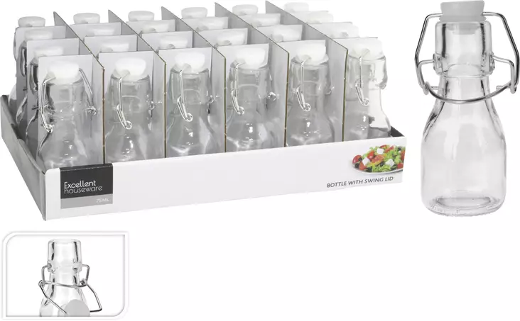 Lasipullo patenttikorkki 0,75 L - Marjanpoimintatarvikkeet - 8719202016628 - 1