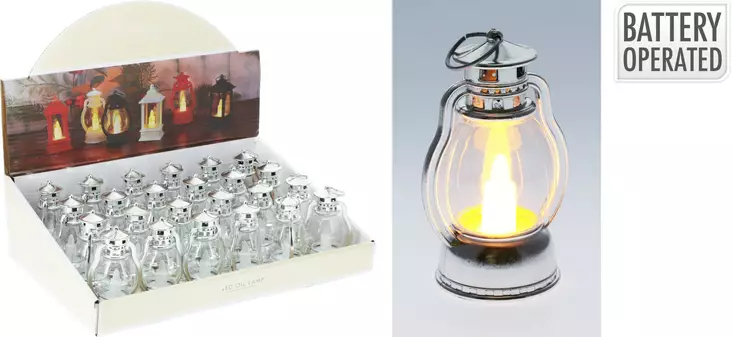 Led-öljylamppu 9 cm - Valokoristeet - 8721037515818 - 1