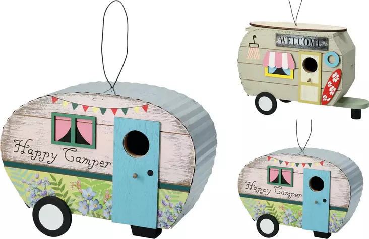 Linunpönttö asuntovaunu 24X9X17 cm - Linnunpöntöt - 8721037879248 - 1