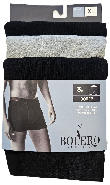 M boxerit 3-pak M-XXL - Miesten alushousut - 0000000007018 - 1