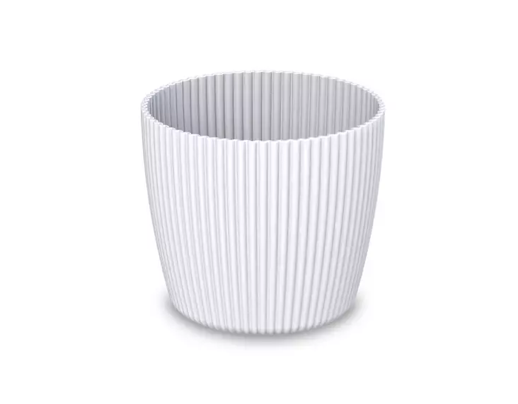 Muoviruukku Wave Pot valkoinen - Kukkaruukut ja -amppelit - 3838851391728 - 1