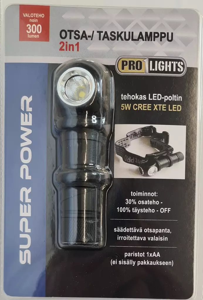 OTSA/TASKULAMPPU 2IN1 5W XTE - Otsalamput - 6438159751438 - 1